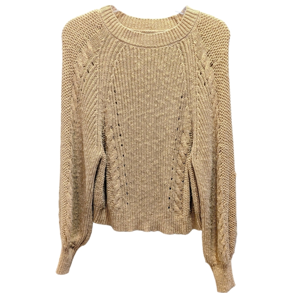 American Eagle Outfitters Women's Mustard Yellow Sweater Medium